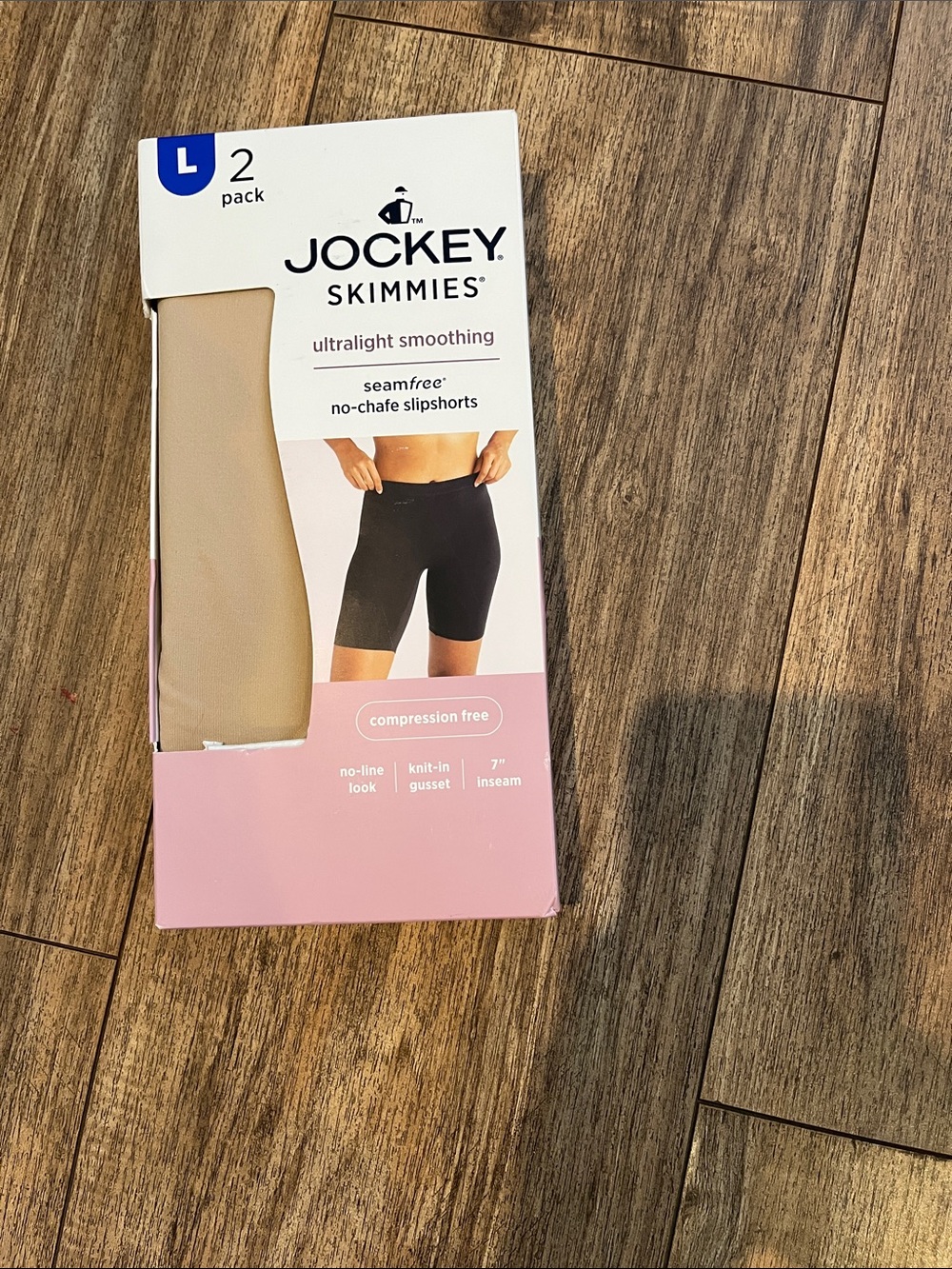 Jockey Skimmies Ultralight Smoothing Slipshorts - Nude & Black (2 Pack)